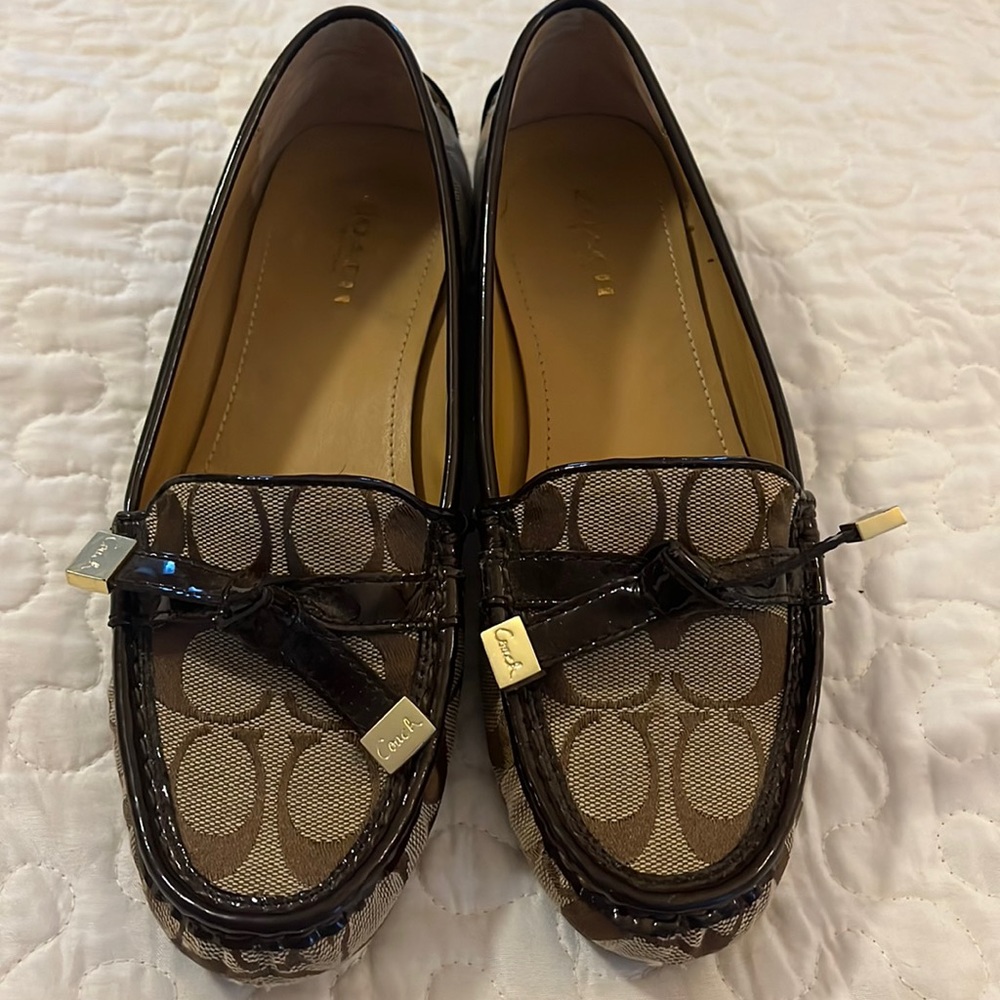 Coach flat moccasin. Worn one time.